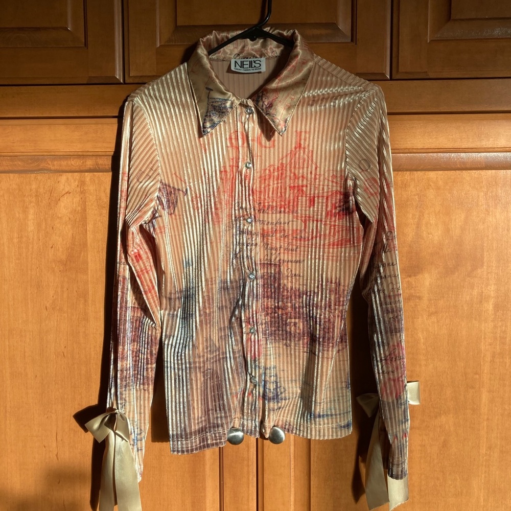 Vintage Neil’s Great Things To Wear velvet blouse